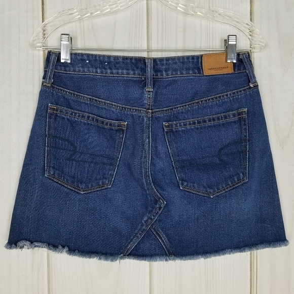 American Eagle High Rise Festival Jean Mini Skirt - Picture 3 of 12